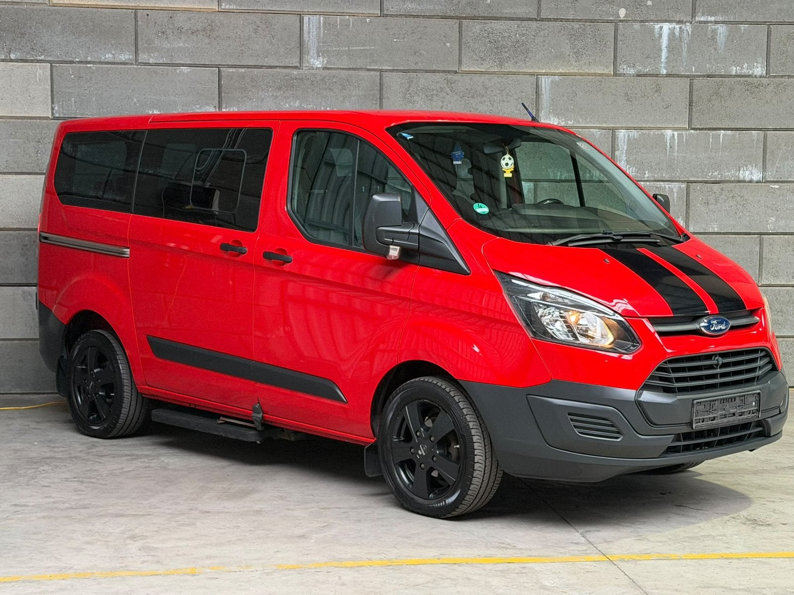 Ford transit custom 9 places 2015**159.000km** avec controle, Rouge, Euro 5, Achat, 3 places