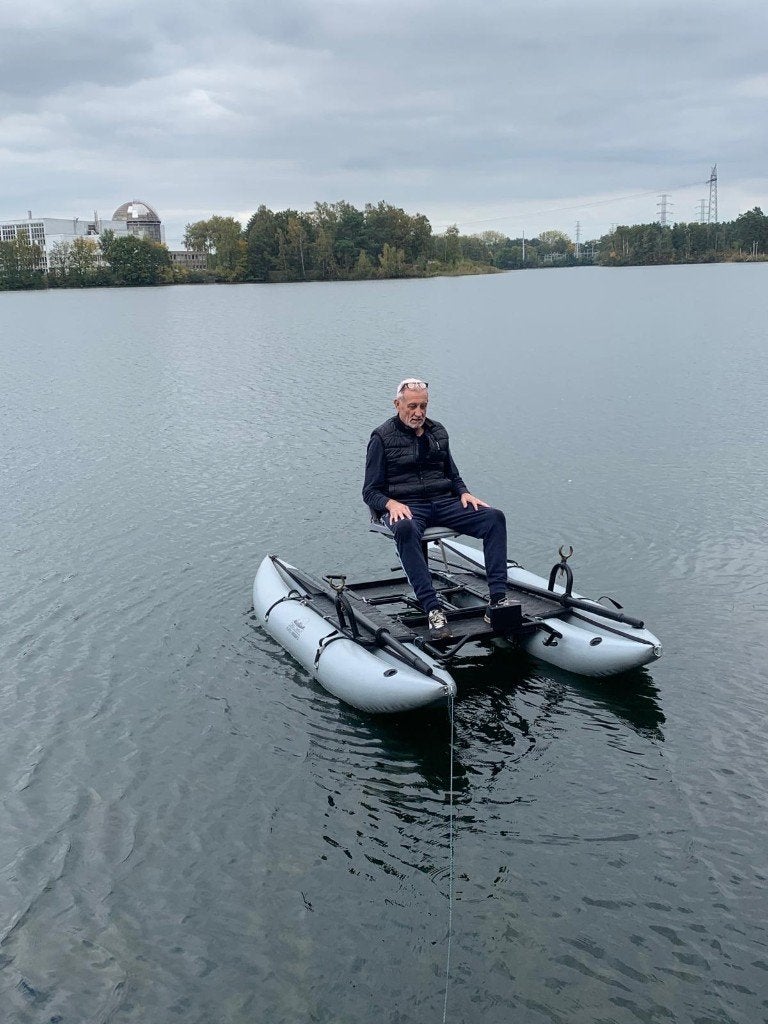 Pontonboot, Sports nautiques & Bateaux, Bateaux à rame, Utilisé, Bateau pneumatique, Caoutchouc, Avec rames ou pagaies, Adapté pour toit de voiture