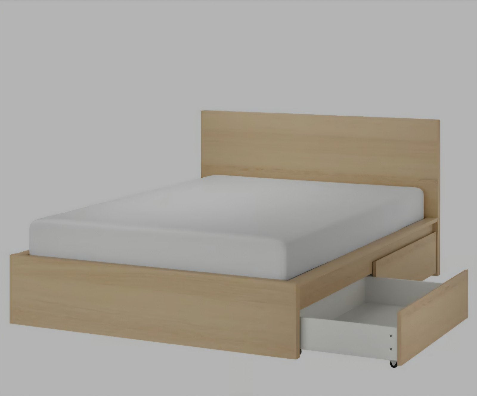 Lit Ikea MALM 180  200, Maison & Meubles, Enlèvement, 200 cm, 180 cm