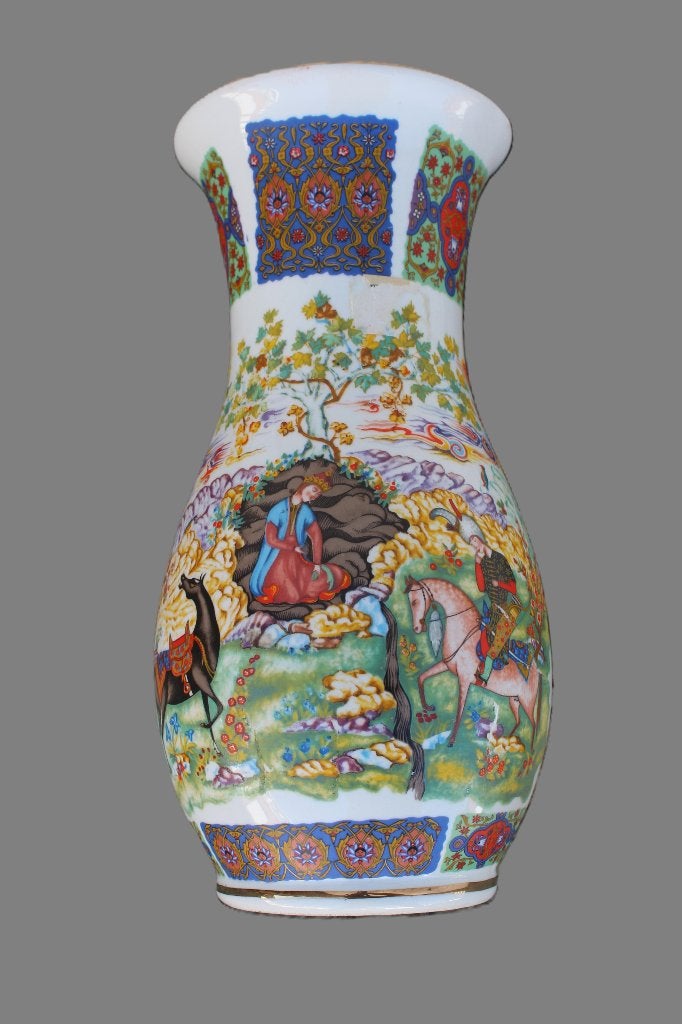 Vase persan, céramique, parfait état., Enlèvement ou Envoi