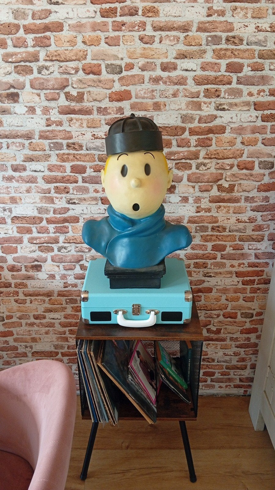 Kuifje / Tintin buste, Antiek en Kunst, Ophalen