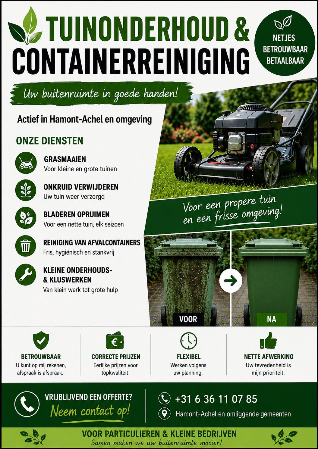 Durant Tuin onderhoud & Reiniging – Hamont-Achel en omgeving, Ophalen of Verzenden, Zo goed als nieuw
