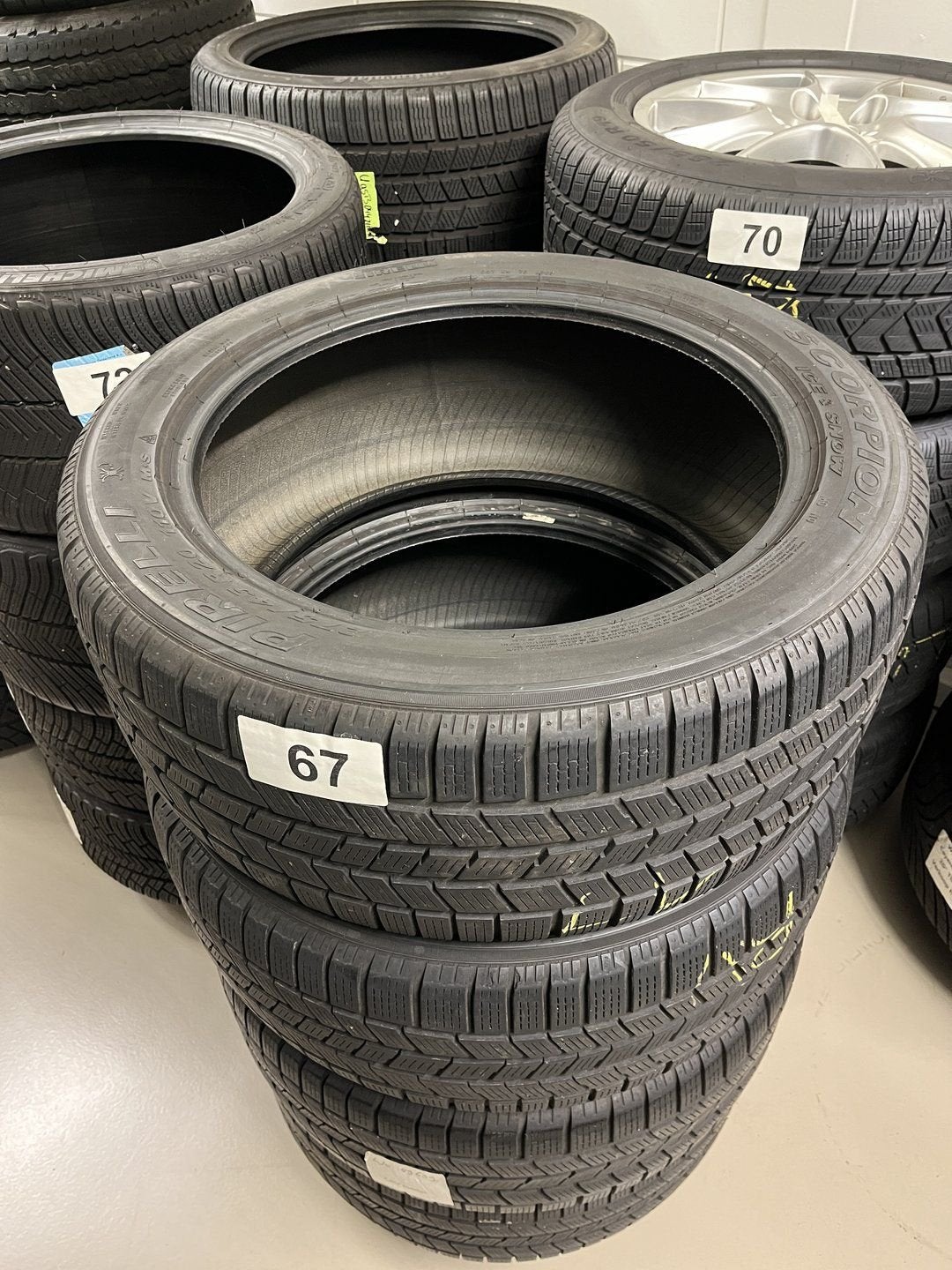 nr S 67 4x Pirelli Scorpion Winter voor o.a. Porsche Cayenne, Auto-onderdelen, Banden en Velgen, Ophalen, Gebruikt, -, 275 mm