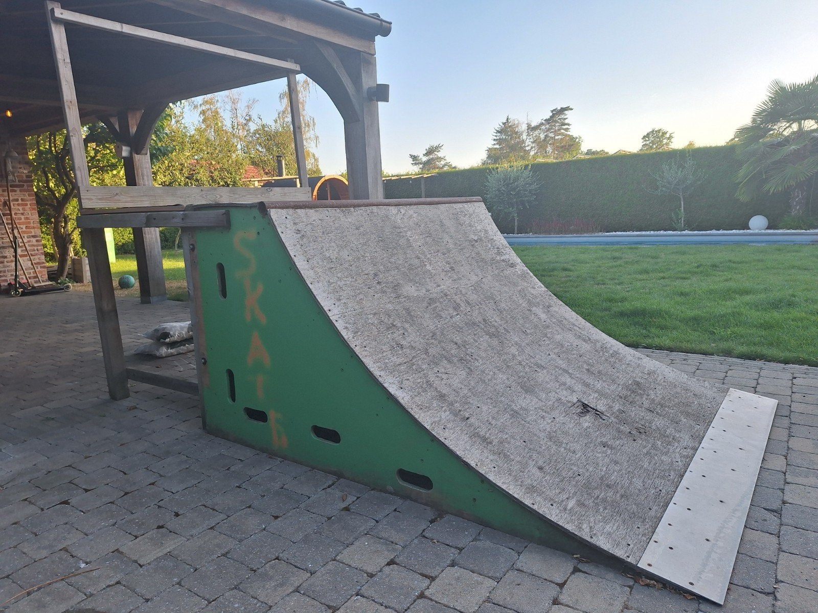 skate ramp quarterpipe, Ophalen, Gebruikt, Skateboard