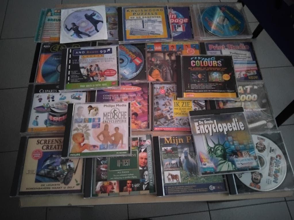 Grote set vintage PC CD-ROMs jaren '90 - Alles in één, Enlèvement