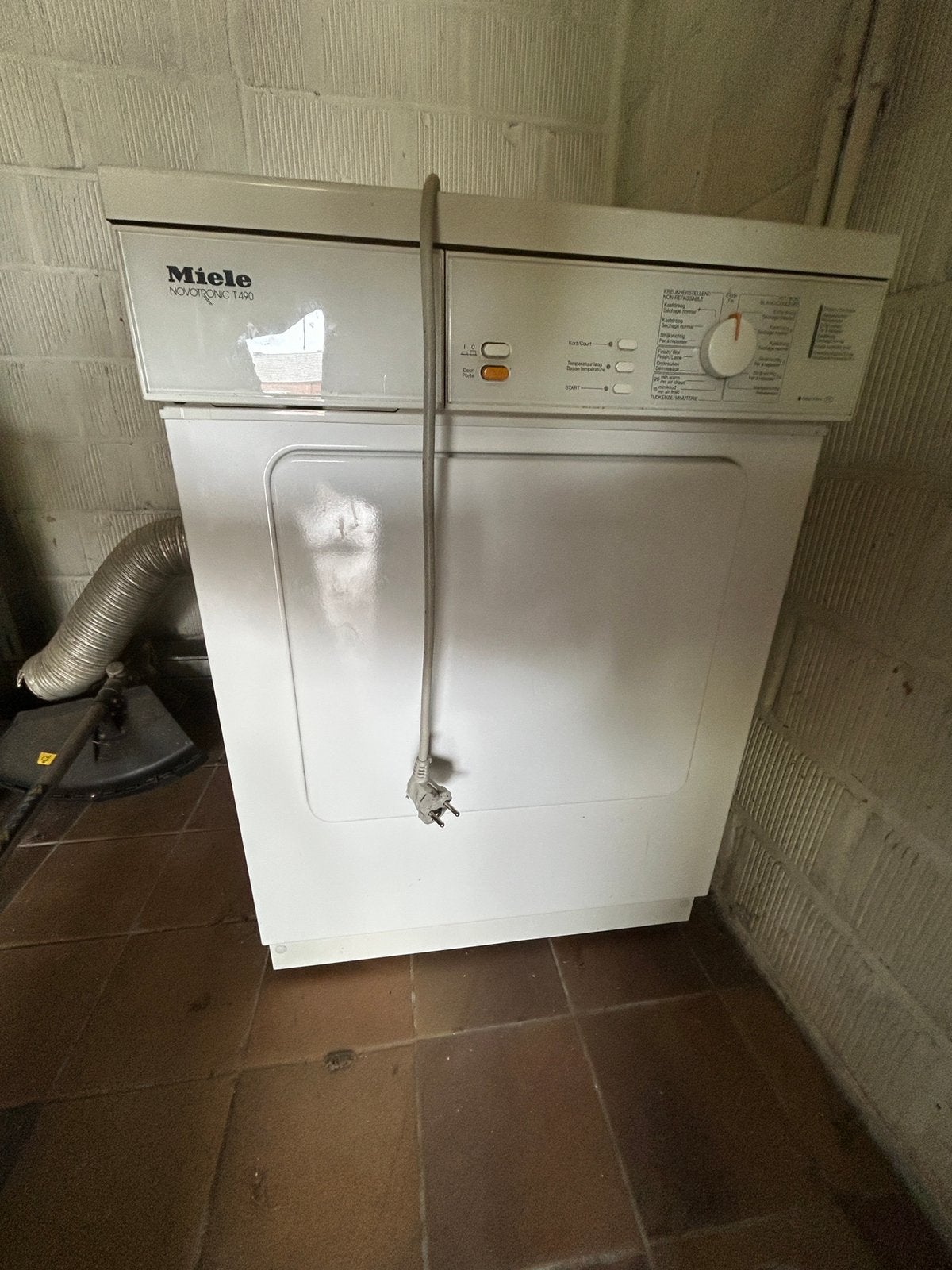 Droogkast Miele Novotronic T490, Ophalen, Gebruikt, Voorlader, Luchtafvoer