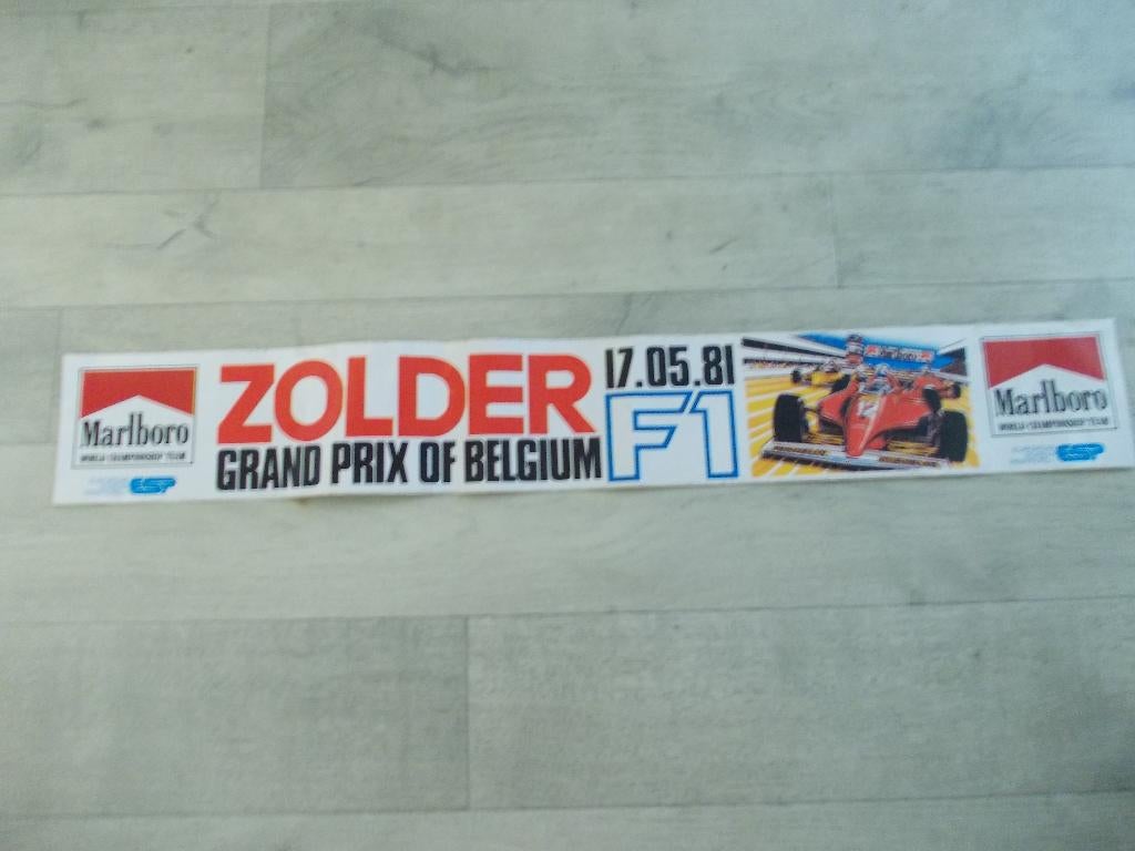 sticker Formula 1 Zolder 1981, Verzamelen, Ophalen of Verzenden, Zo goed als nieuw, Auto of Motor
