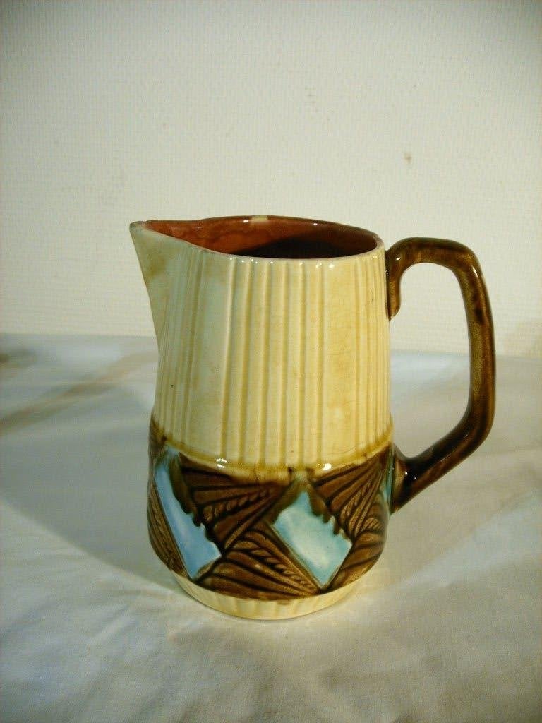 Antieke barbotine kan van Orchies., Antiek en Kunst, Ophalen of Verzenden