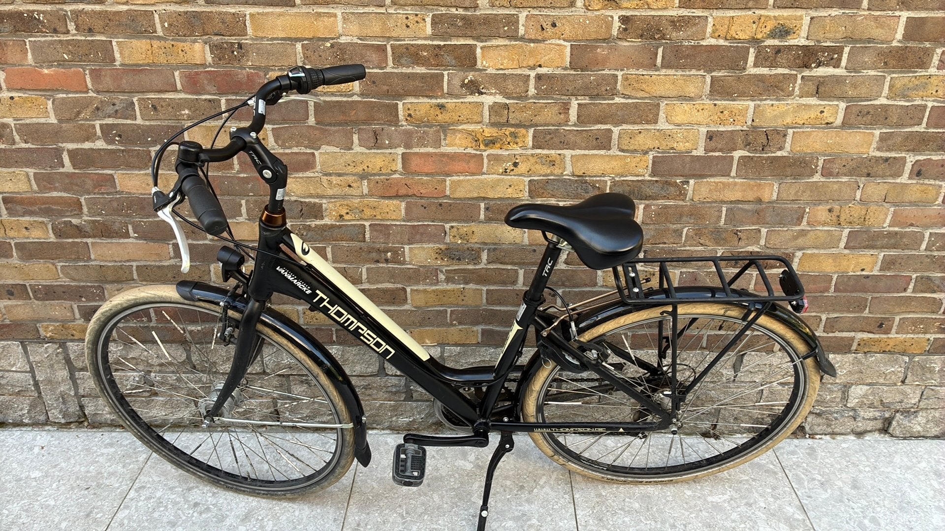 Thompson damesfiets, Fietsen en Brommers, Gebruikt, Velgrem, 47 tot 50 cm, Versnellingen