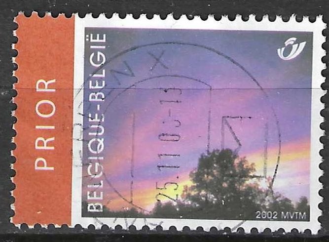 Belgique 2002 - Yvert 3136 /OBP 3138 - Timbre de deuil (ST), Timbres & Monnaies, Timbres | Europe | Belgique, Envoi, Affranchi