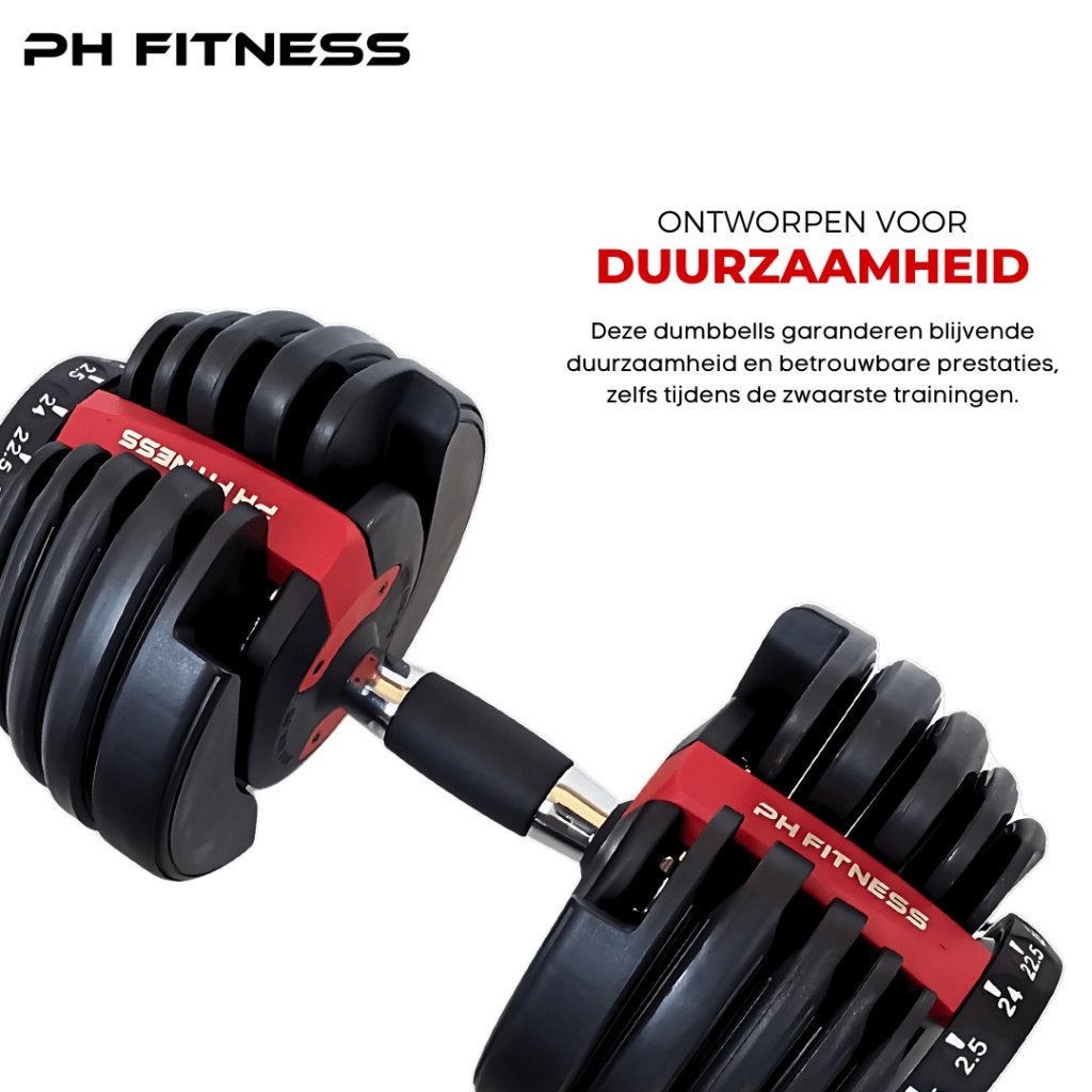 Smart Series Verstelbare Dumbbells Set 2x24KG Halters, Sport en Fitness, Ophalen, Nieuw, Overige typen
