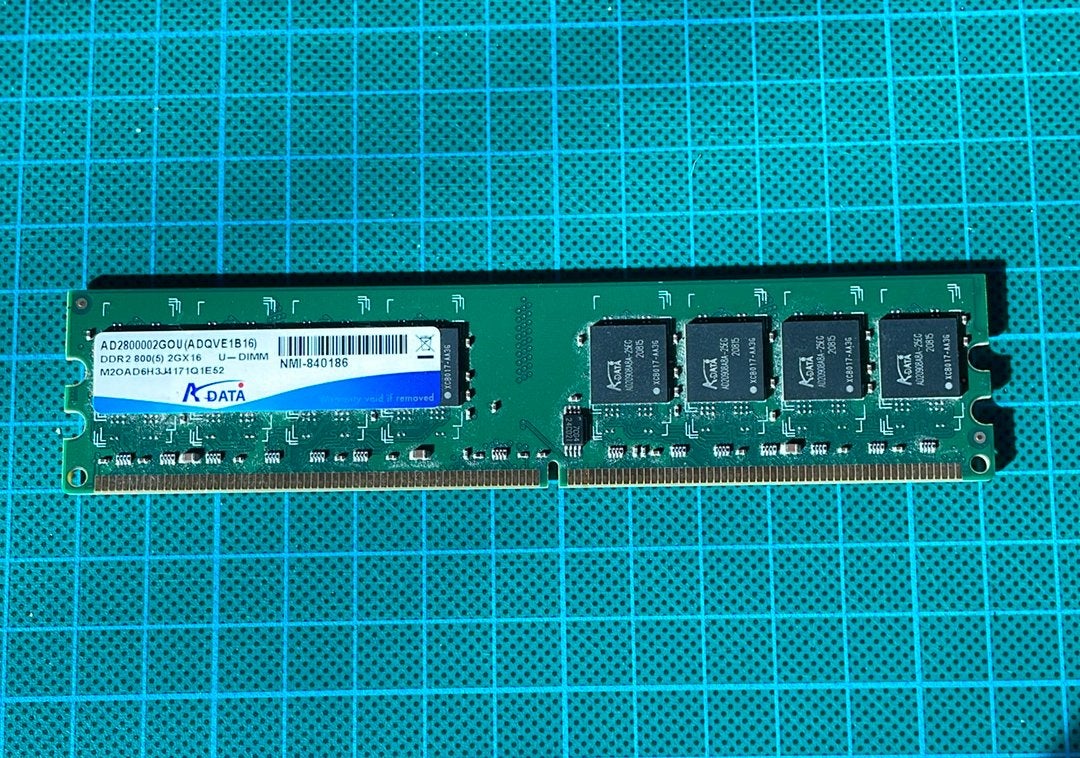 2GB ram DDR2 800 Mhz., Ophalen of Verzenden, Zo goed als nieuw
