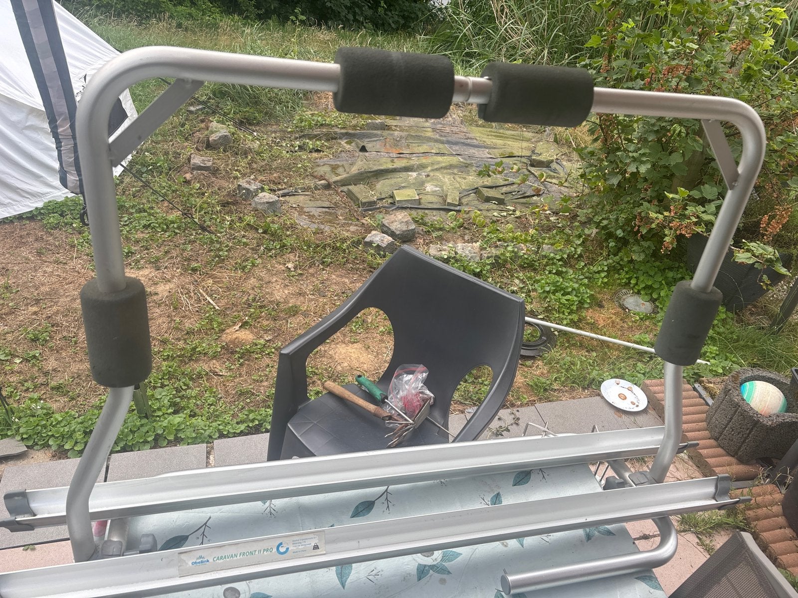 Fietsrek voor op de dissel van een remork of caravan., Auto diversen, Fietsendragers, Ophalen, Zo goed als nieuw