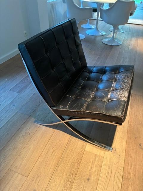 Barcelona chair, Maison & Meubles, Fauteuils, 75 à 100 cm, Design, Enlèvement, Utilisé