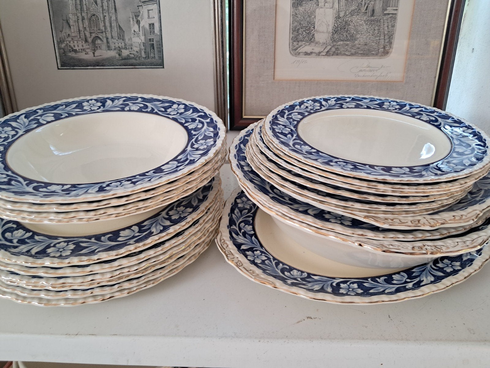 Vintage servies, Ophalen