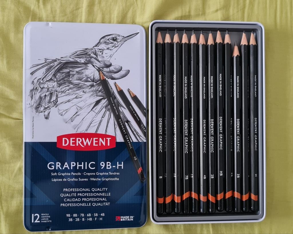 DERWENT graphic, 2 boîtes de 12 crayons, Hobby en Vrije tijd, Ophalen