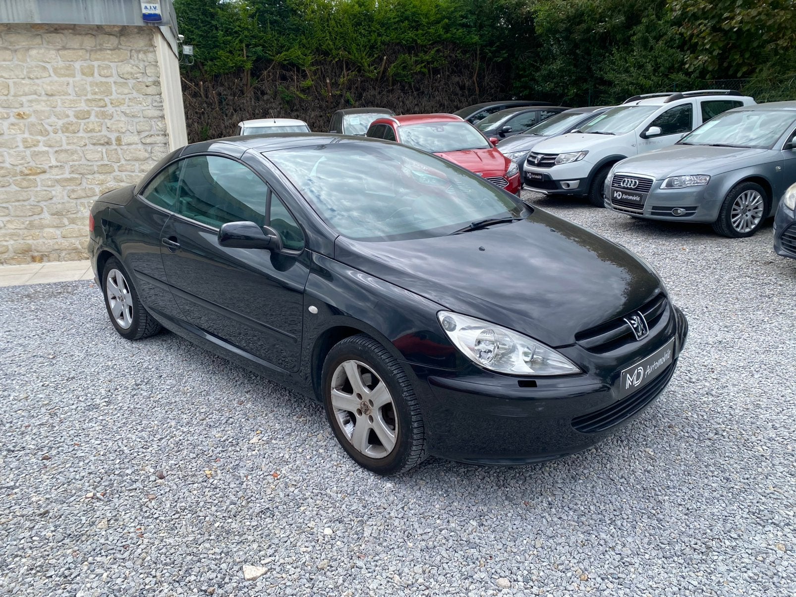 peugeot, Auto's, Peugeot, Cabriolet, Zwart, Bedrijf, Handgeschakeld