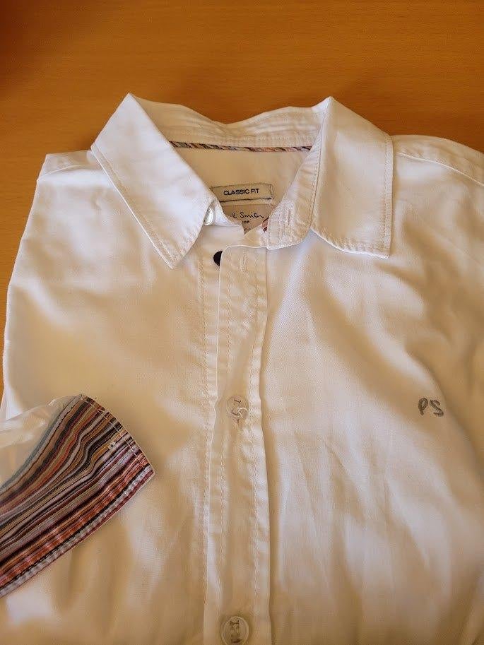 chemise blanche Paul smith  fête du printemps Communion, Garçon, Enlèvement ou Envoi, Chemise ou Chemisier, Comme neuf