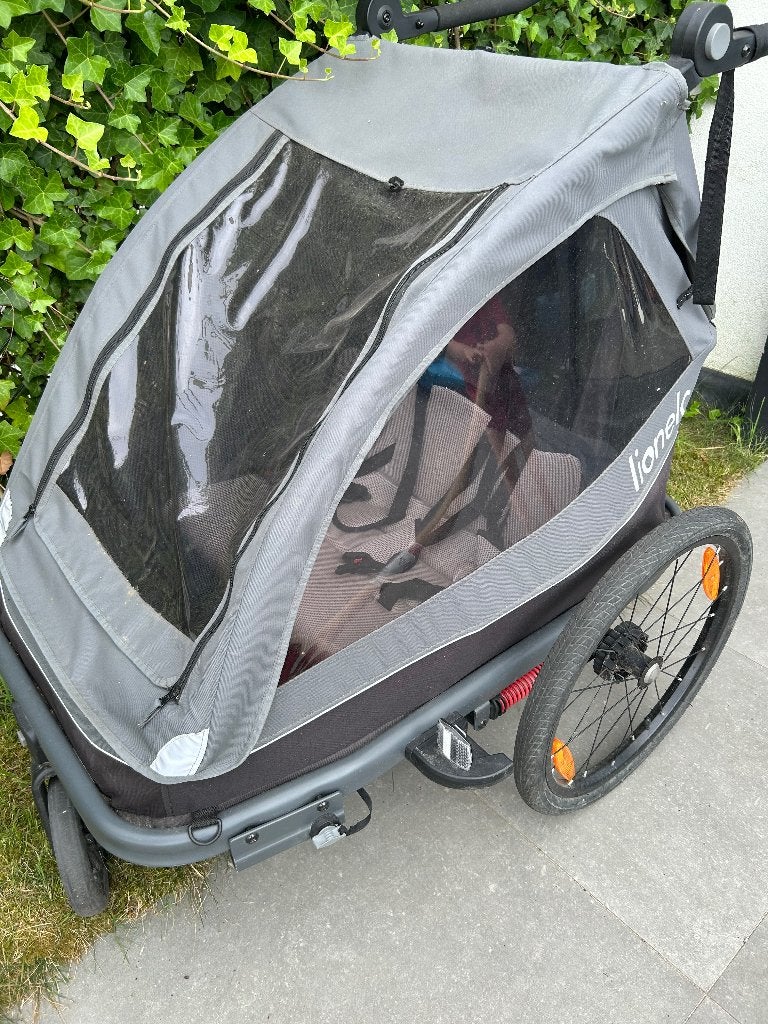 Fietskar Lionelo Cama 2in2, Fietsen en Brommers, Fietsaccessoires | Aanhangwagens en Karren, Ophalen, Gebruikt, Lionelo, Kinderkar