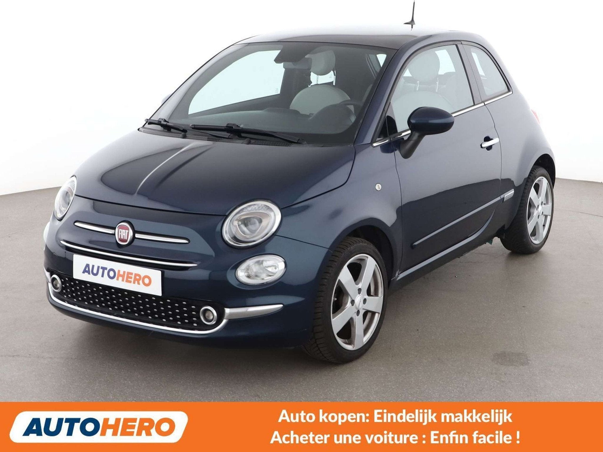 Fiat 500 1.2 Star (bj 2019), Voorwielaandrijving, 4 zetels, Gebruikt, Blauw
