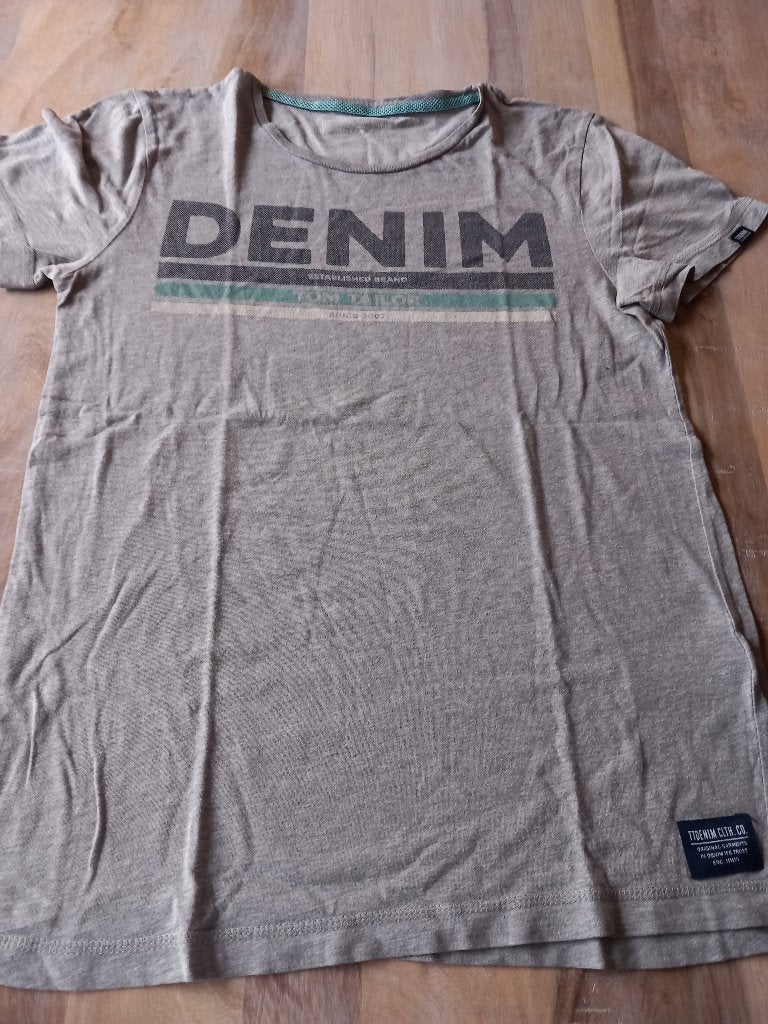 T-shirt grijs, Vêtements | Hommes, T-shirts, Demin, Gris, Comme neuf, Enlèvement