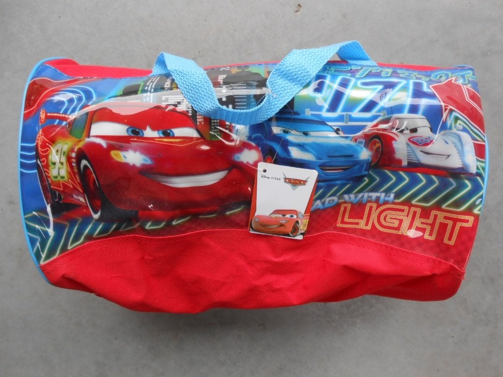 Disney Pixar Cars sportzak rood nylon 37 x 20 x 20 nieuw, Verzamelen, Disney, Ophalen of Verzenden, Overige figuren, Nieuw, Tas, Koffer of Zak