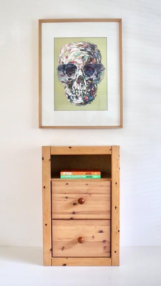 Vintage Pine wood kastje jaren 80 - Houten ladenkast, Ophalen, Zo goed als nieuw