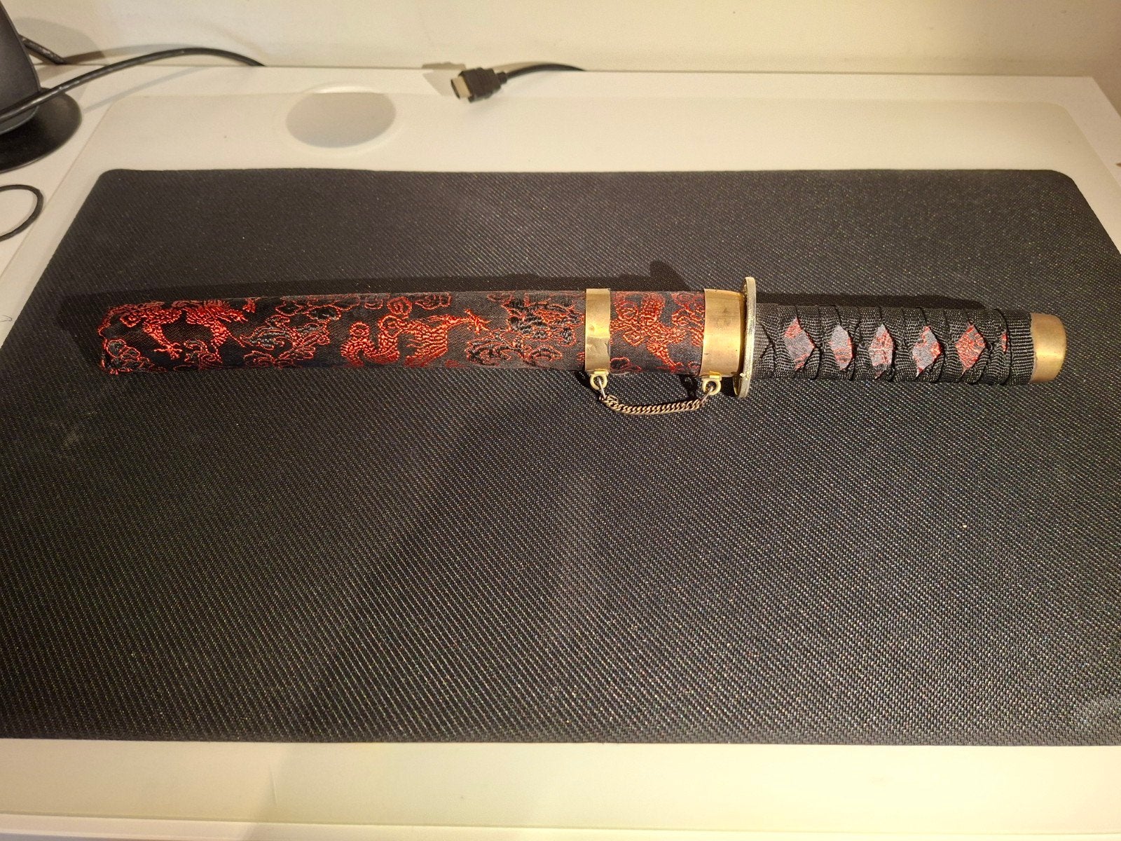 Katana Tanto décoratif avec motif de dragon, Enlèvement, Autres, Épée ou sabre