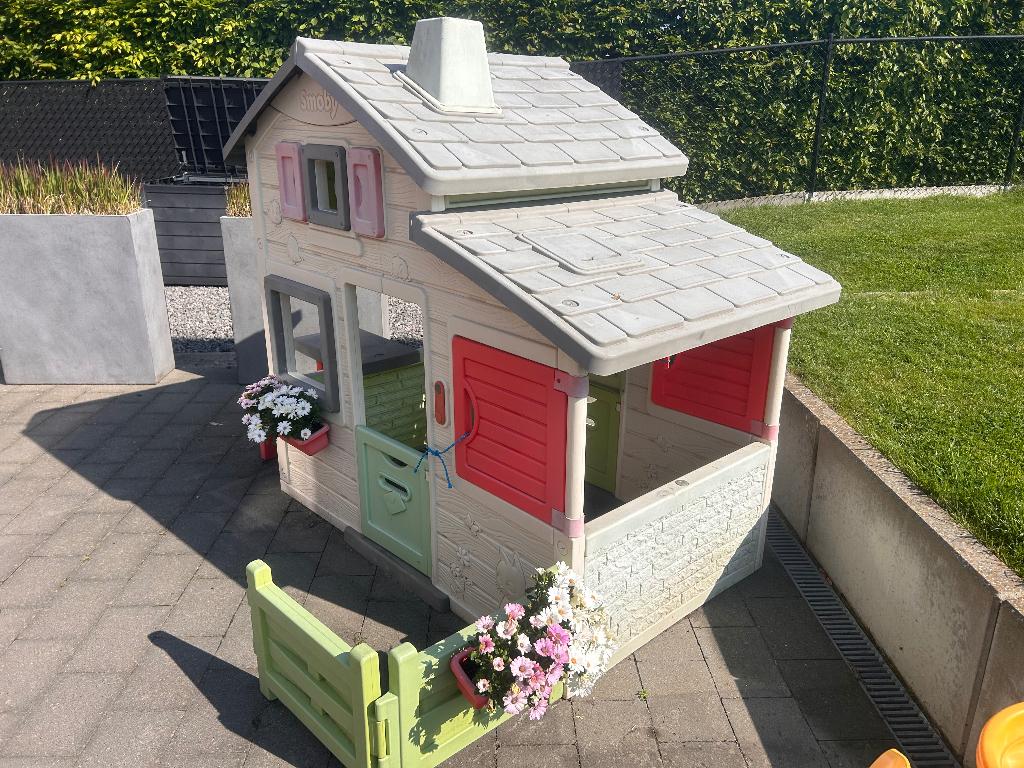 Speelhuisje Smoby + schuifaf, Ophalen, Gebruikt, Kunststof