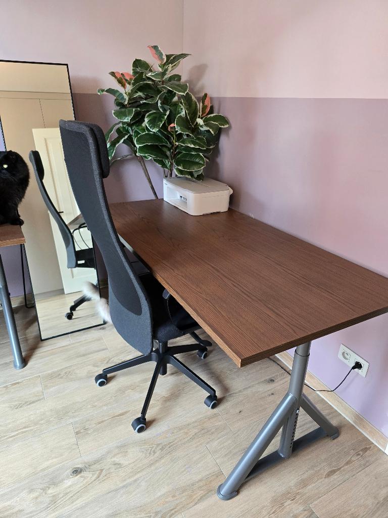 Ikea markus bureaustoel donkergrijs, Ophalen, Zo goed als nieuw, Zwart, Bureaustoel