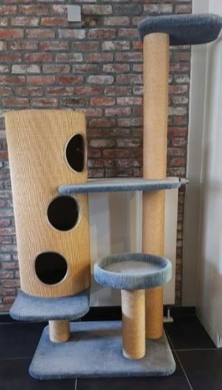 hoge Robusta krabpaal met krabton, Dieren en Toebehoren, Ophalen, Gebruikt, Krabpaal
