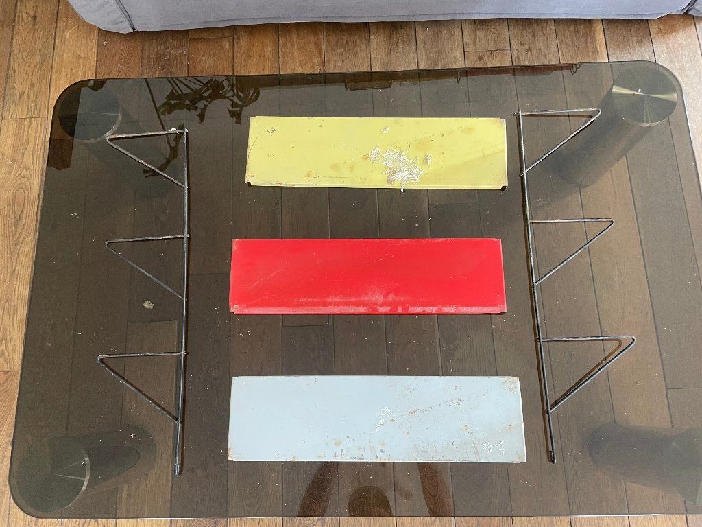Etagère vintage acier - style tomado, Ophalen, Gebruikt