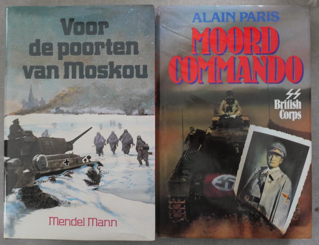 Twéé boeken : Moordcommando en Voor de poorten van Moskou, Boeken, Historische romans, Ophalen, Zo goed als nieuw, Alain Paris en Mendel Mann