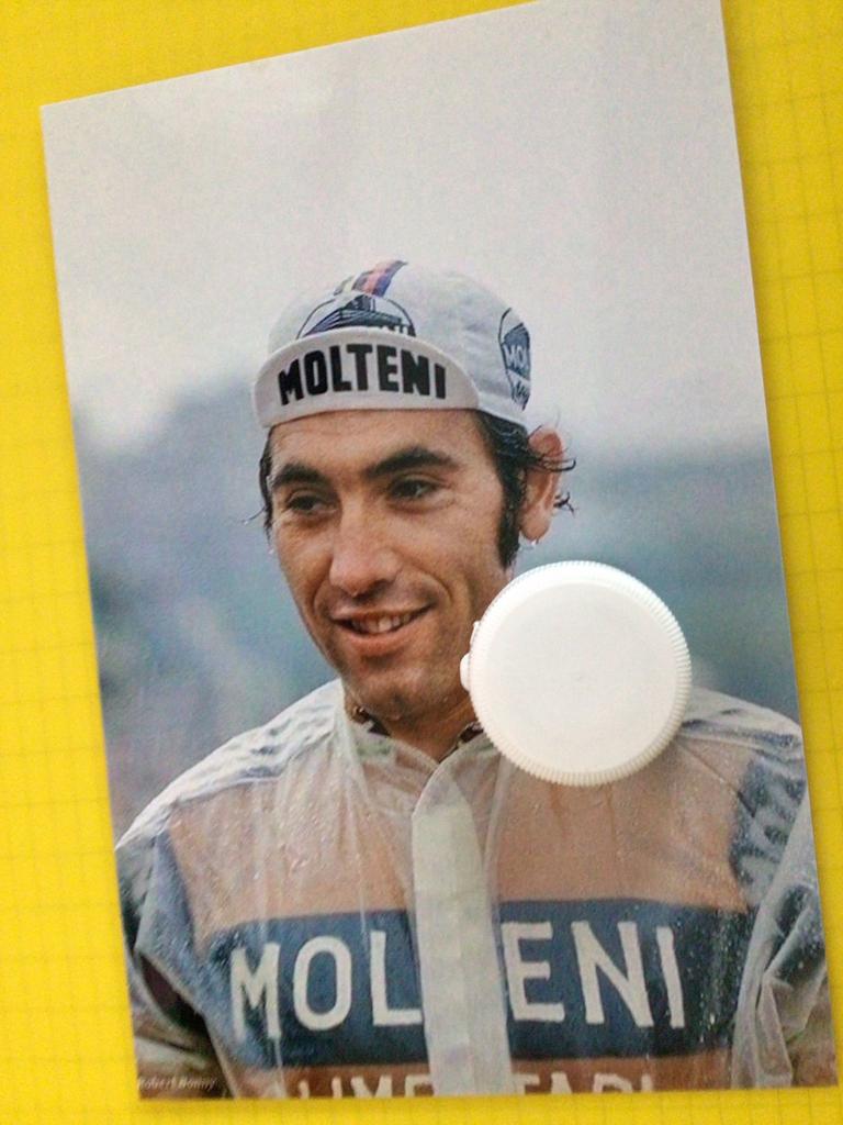 wielerfoto  team molteni  eddy merckx, Verzenden, Zo goed als nieuw