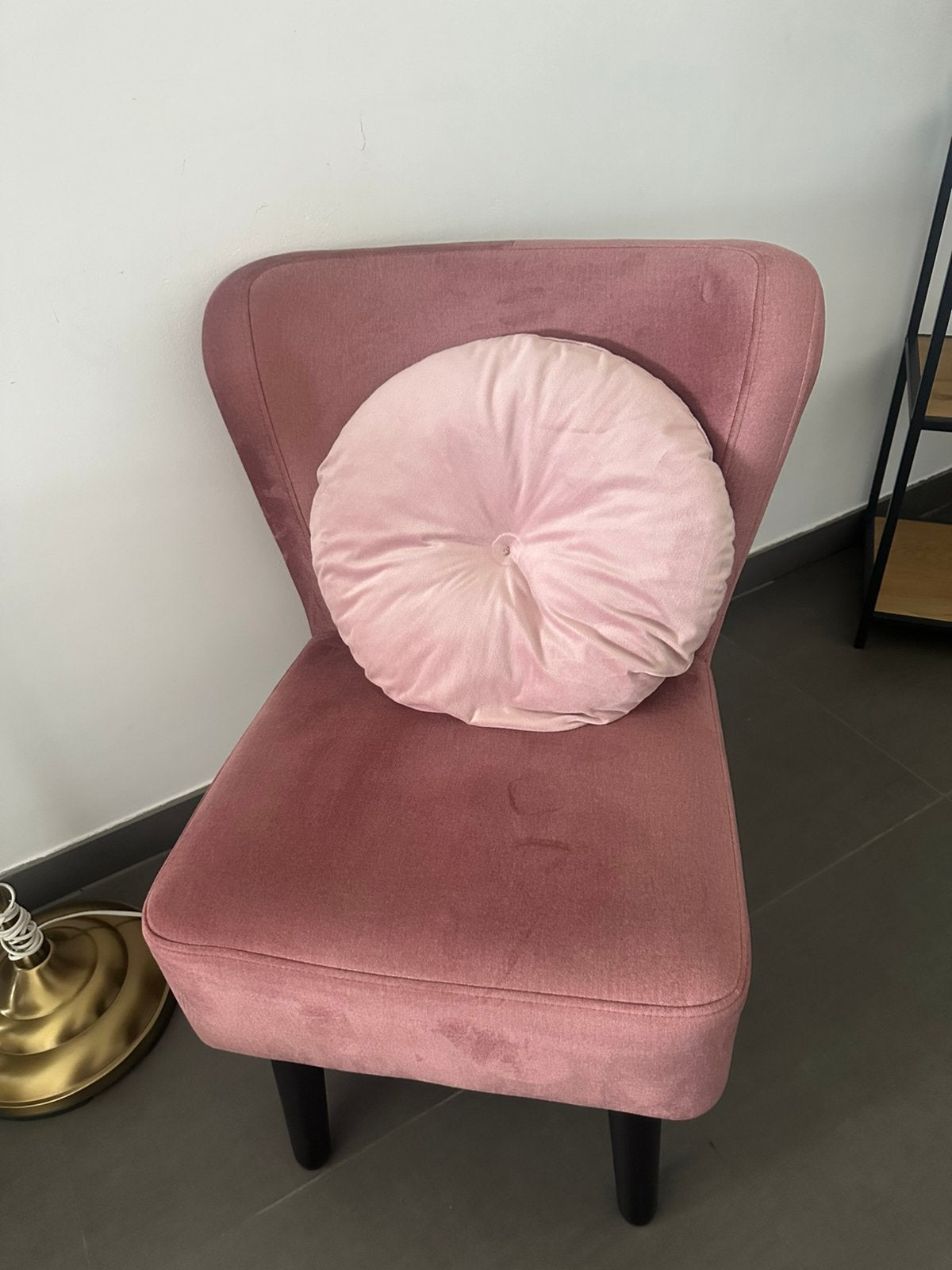 2 prachtige roze suède zetels te koop, Enlèvement, Comme neuf, Tissus