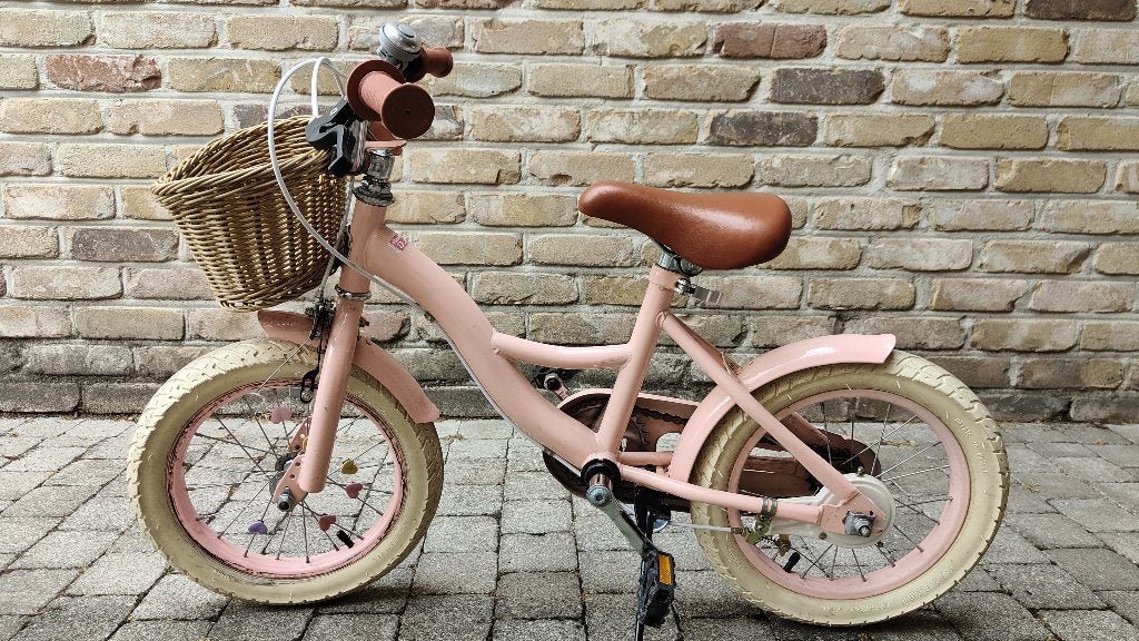 Roze meisjes kinderfiets, Overige merken, Frein sur jante, Comme neuf, Enlèvement