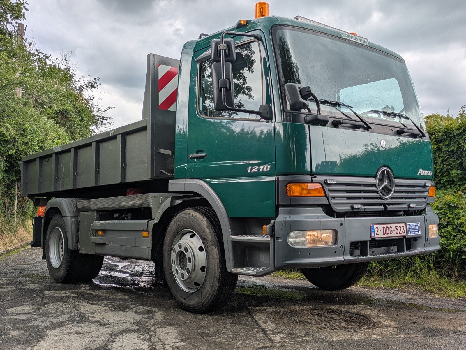 Camion transporteur container Mercedes atego 1218, Enlèvement ou Envoi