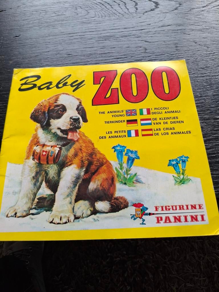 Carnet d'autocollants Panini Baby Zoo 1975, Enlèvement ou Envoi