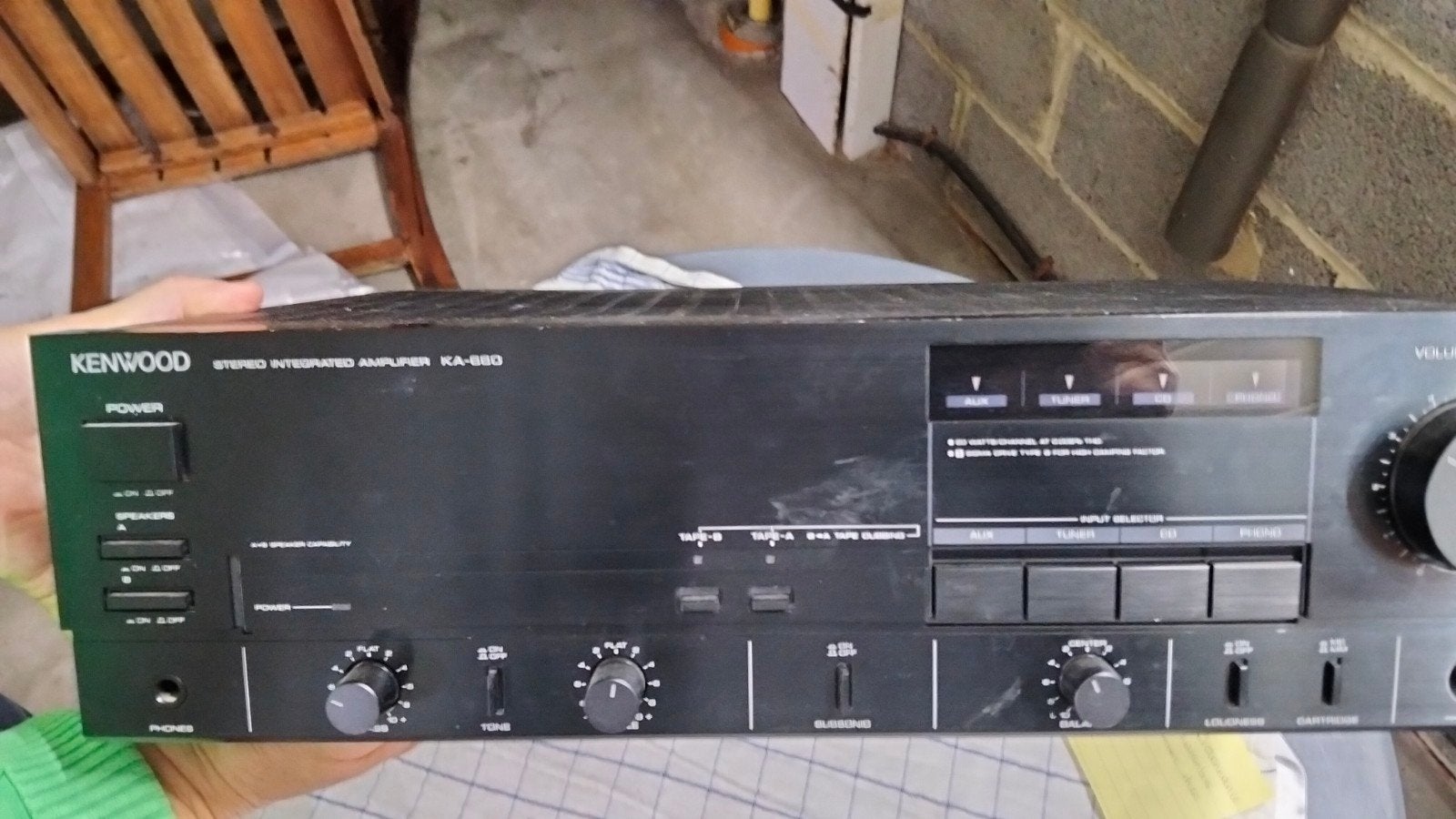 Kenwood ampli stéréo noir parfait état, TV, Hi-fi & Vidéo, Enlèvement, Utilisé, Stéréo, Autres marques