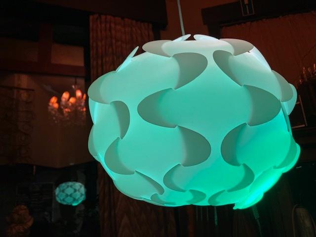 Vintage Hanglamp Ikea Fillsta Wit, Huis en Inrichting, Lampen | Hanglampen, Zo goed als nieuw, 50 tot 75 cm, Ophalen of Verzenden