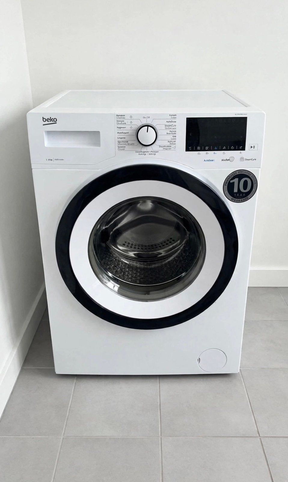 Beko wasmachien 9kg AutoDose + SteamCure, Elektronische apparatuur, Ophalen, Zo goed als nieuw