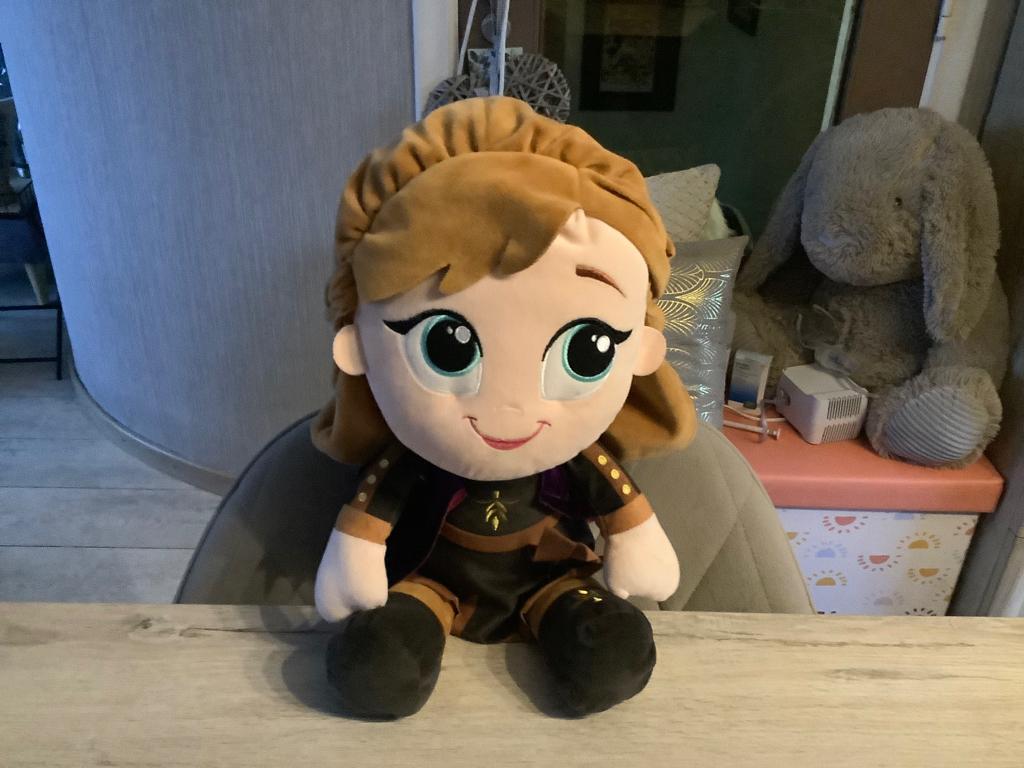 Disney Frozen Anna pluche character (40 cm), Disney, Overige typen, Ophalen of Verzenden, Zo goed als nieuw