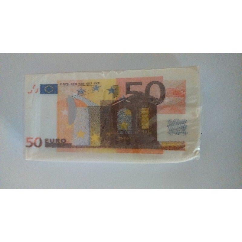 Paquet de 10 Mouchoirs Billets Euros N2, Enlèvement ou Envoi, Neuf