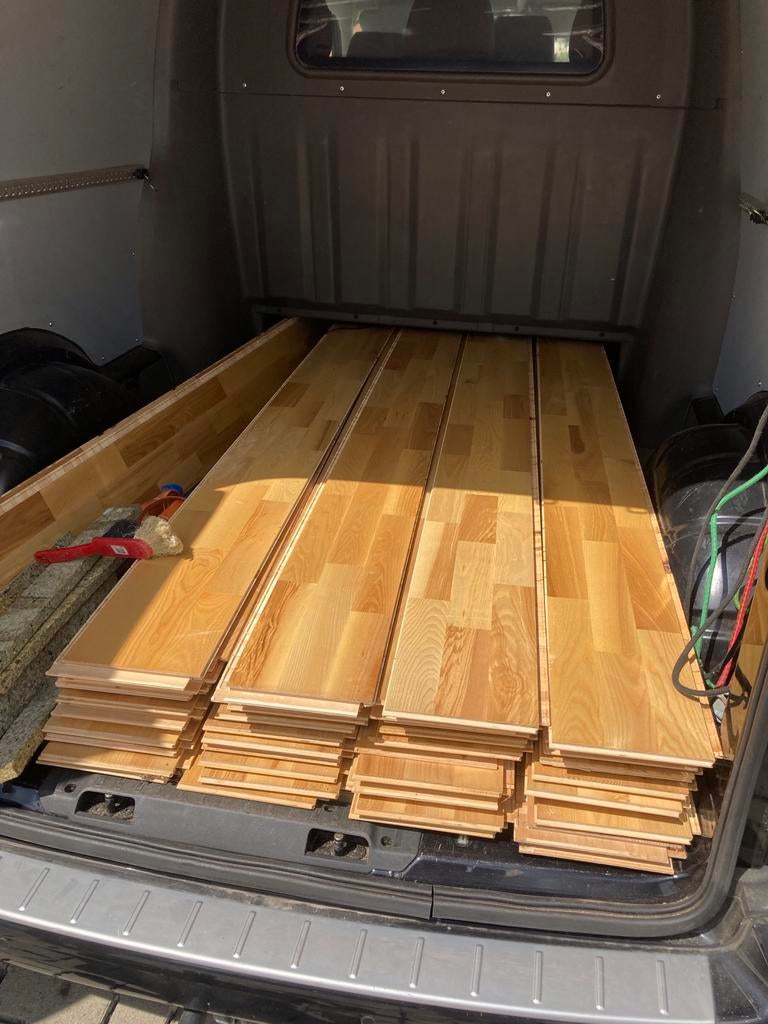 Lot parket ca + 20 m2, Ophalen, Gebruikt, 180 tot 250 cm, Overige typen