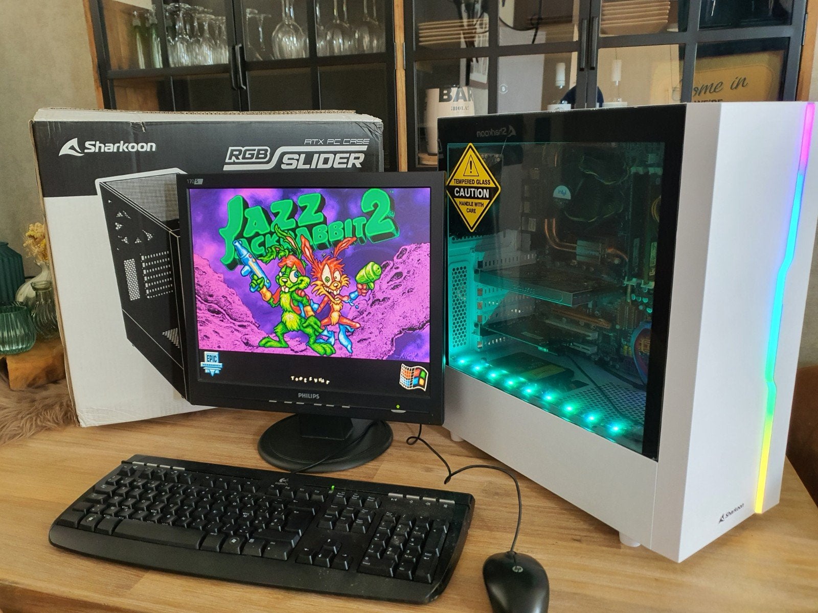 Retro gaming pc win7, Computers en Software, Vintage Computers, Ophalen