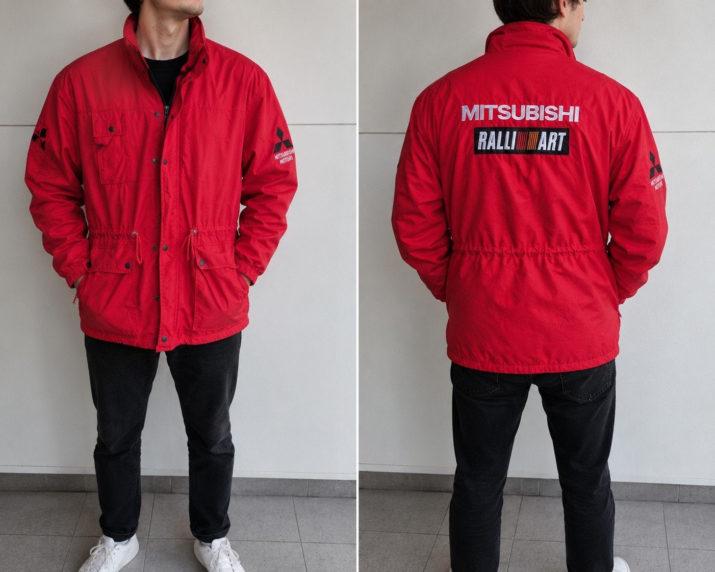 "Vintage Mitsubishi Ralliart dealer/promotiejas jaren 90, Vêtements | Hommes, Vestes | Été, Enlèvement ou Envoi, Comme neuf, Taille 56/58 (XL)