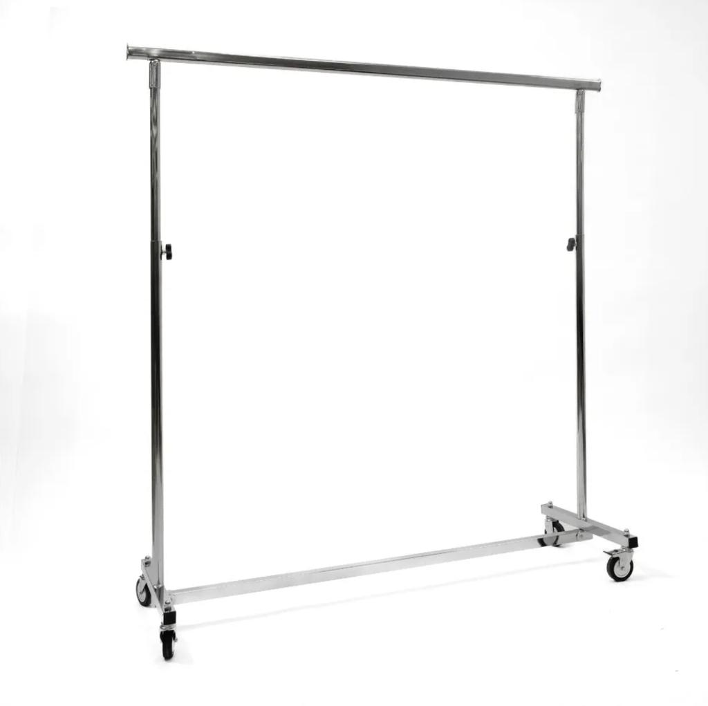 opvouwbare kledingrek op wielen, 150 tot 220cm breed, Kleding | Dames, Kledingrekken, Ophalen, Met wielen, Gebruikt