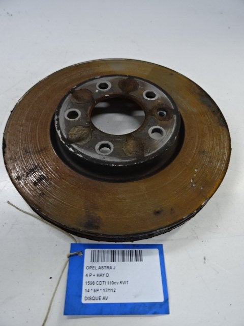 FREIN DISQUE AVANT Opel Astra J (PC6 / PD6 / PE6 / PF6), Opel, Opel Automobile GmbH, Utilisé, Kontakt-opel@opel.com