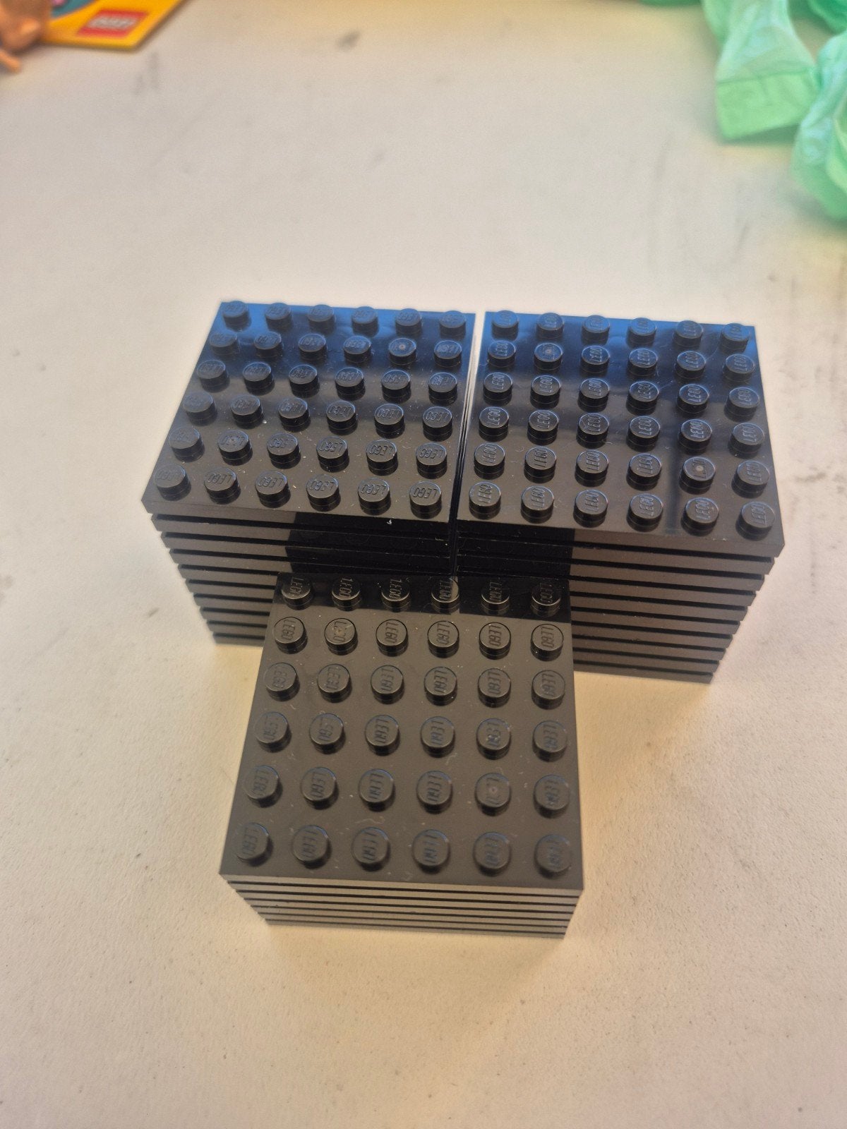 6x6 plaat zwart, Ophalen, Zo goed als nieuw, Lego