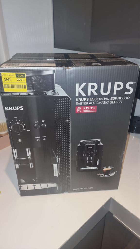 Koffiezet met bonen nieuw KRUPS ea8100, Elektronische apparatuur, Koffiezetapparaten, Ophalen
